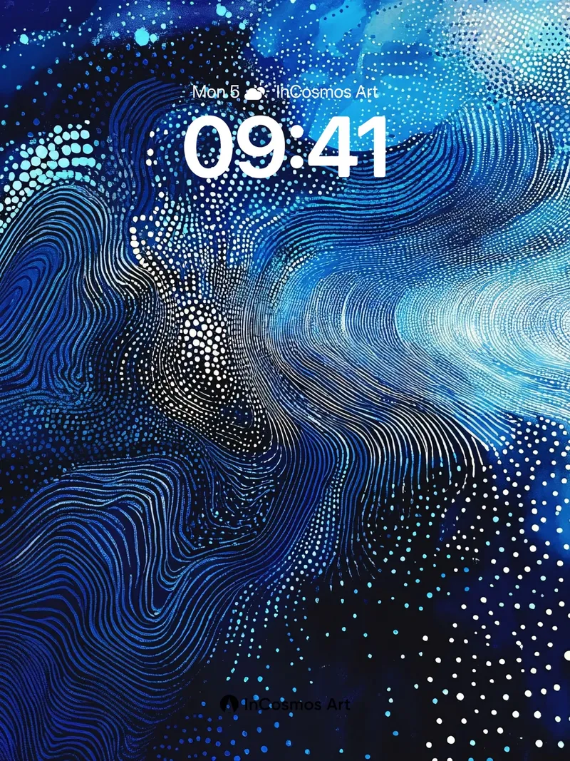 Cosmic Drift Wallpaper with Starlight Threads