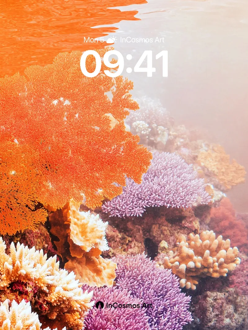 Luminous Reef Wallpaper with Coral Hush