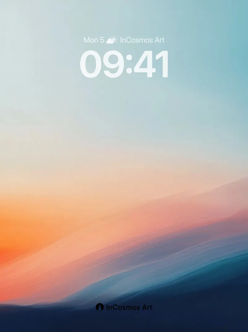 Serenity Horizon Wallpaper with Distant Light