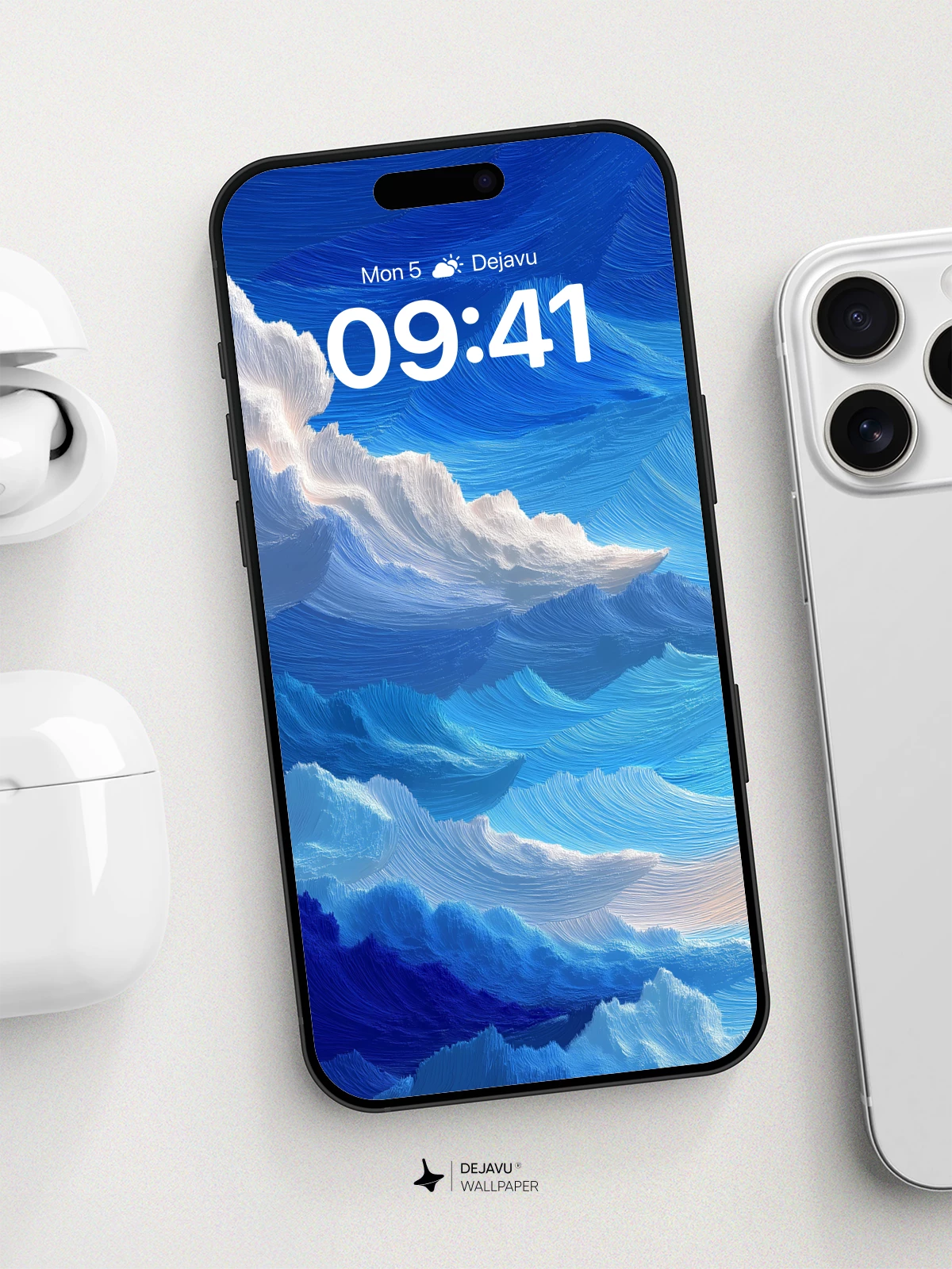 Surreal Ocean Waves Wallpaper 8K for iPhone and Android