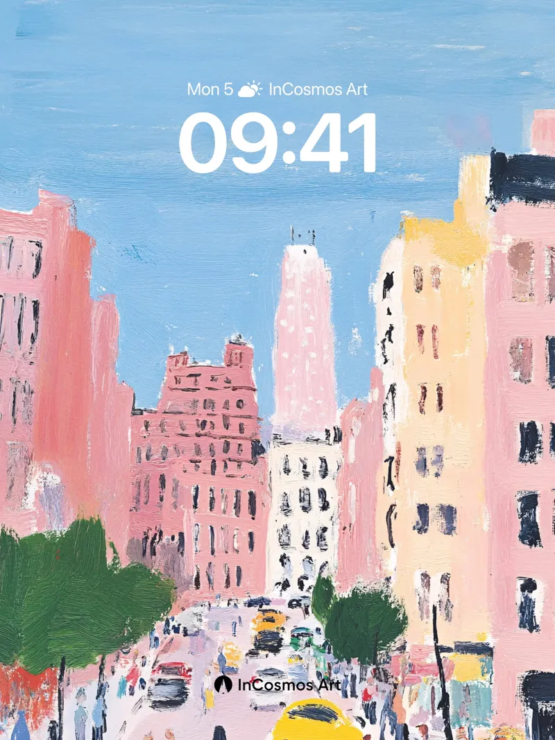 Sunlit Canvas Wallpaper with City Pulse