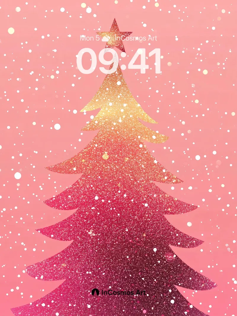 Gilded Sparkle Wallpaper with Starlight Crown