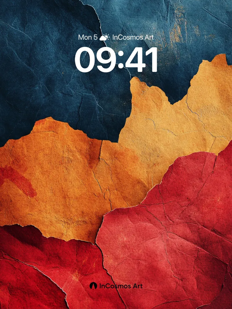 Cracked Earth Wallpaper with Bloodstone Veins