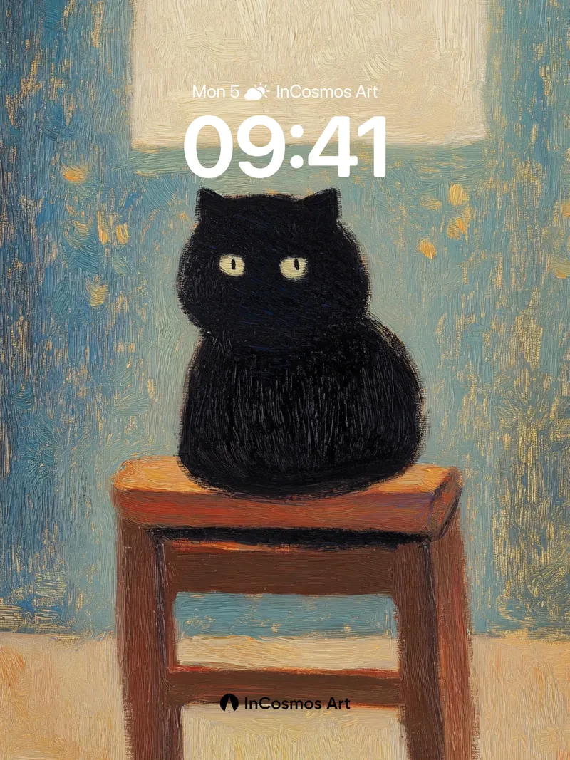 Quiet Watcher Wallpaper with Textured Light