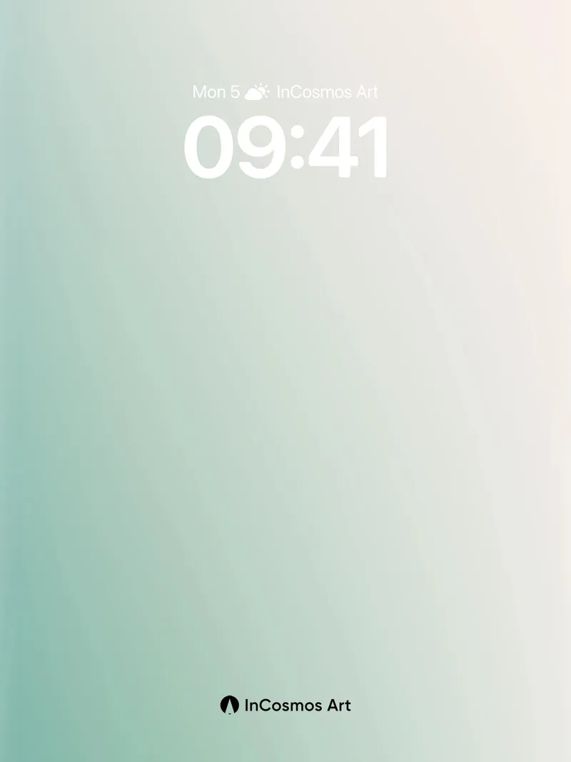 Serene Gradient Wallpaper with Soft Light Flow