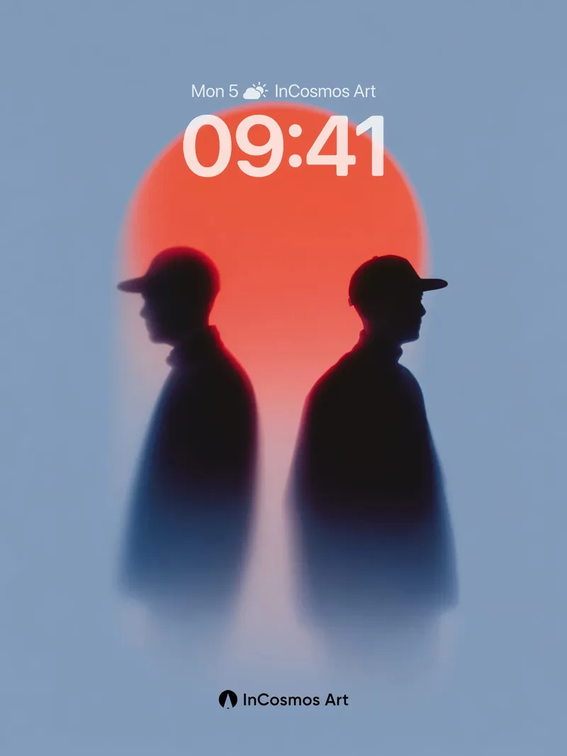 Silhouetted Echo Wallpaper with Sunset Halo