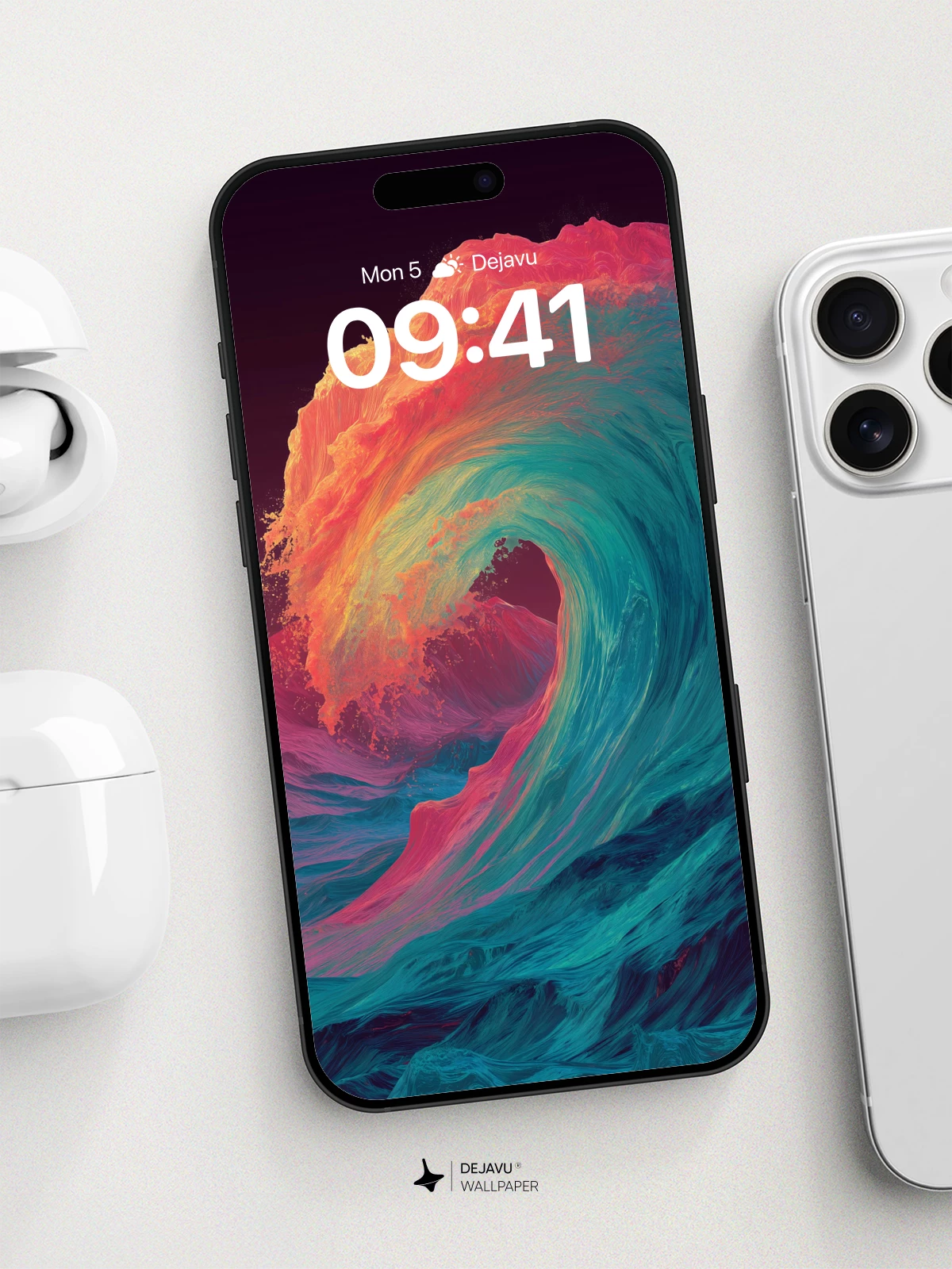 Surreal Ocean Wave Wallpaper 8K for iPhone and Android