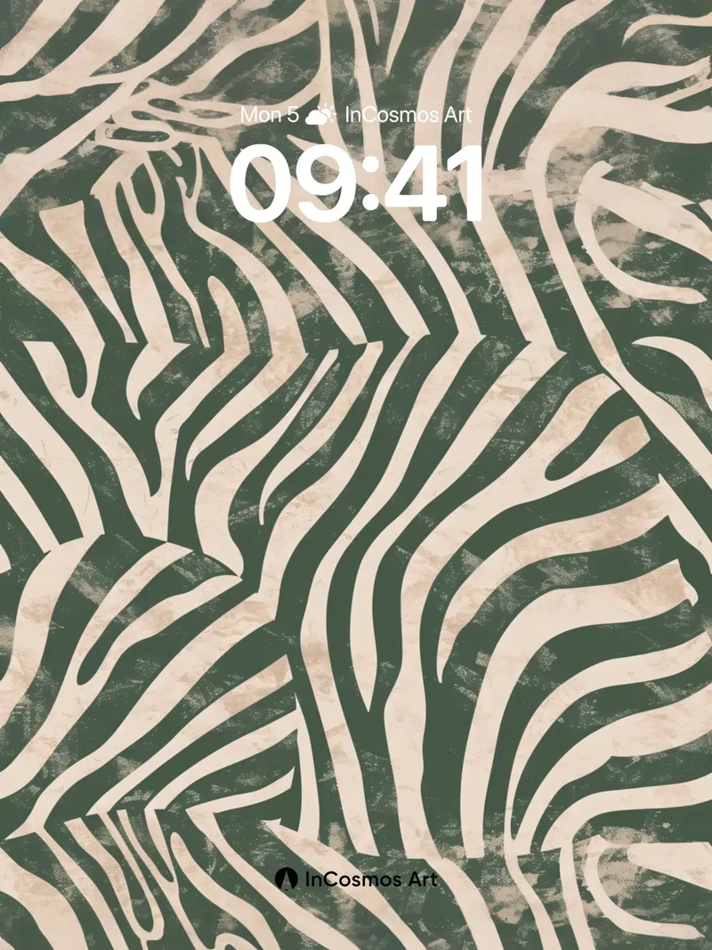 Serpentine Shadow Wallpaper with Inked Veins