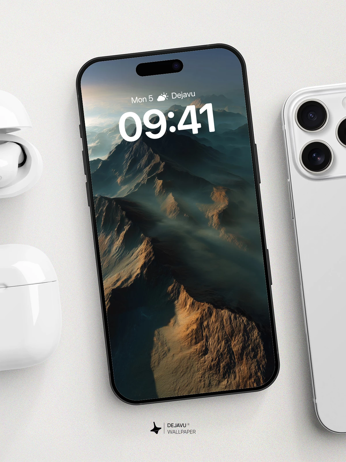 Majestic Mountain Range Wallpaper 8K for iPhone and Android