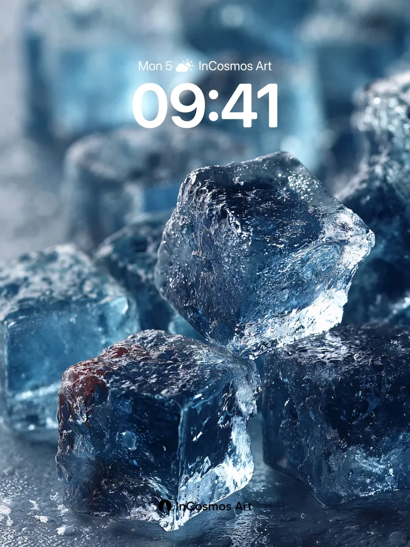Frostbite Crystal Wallpaper with Shimmering Edges