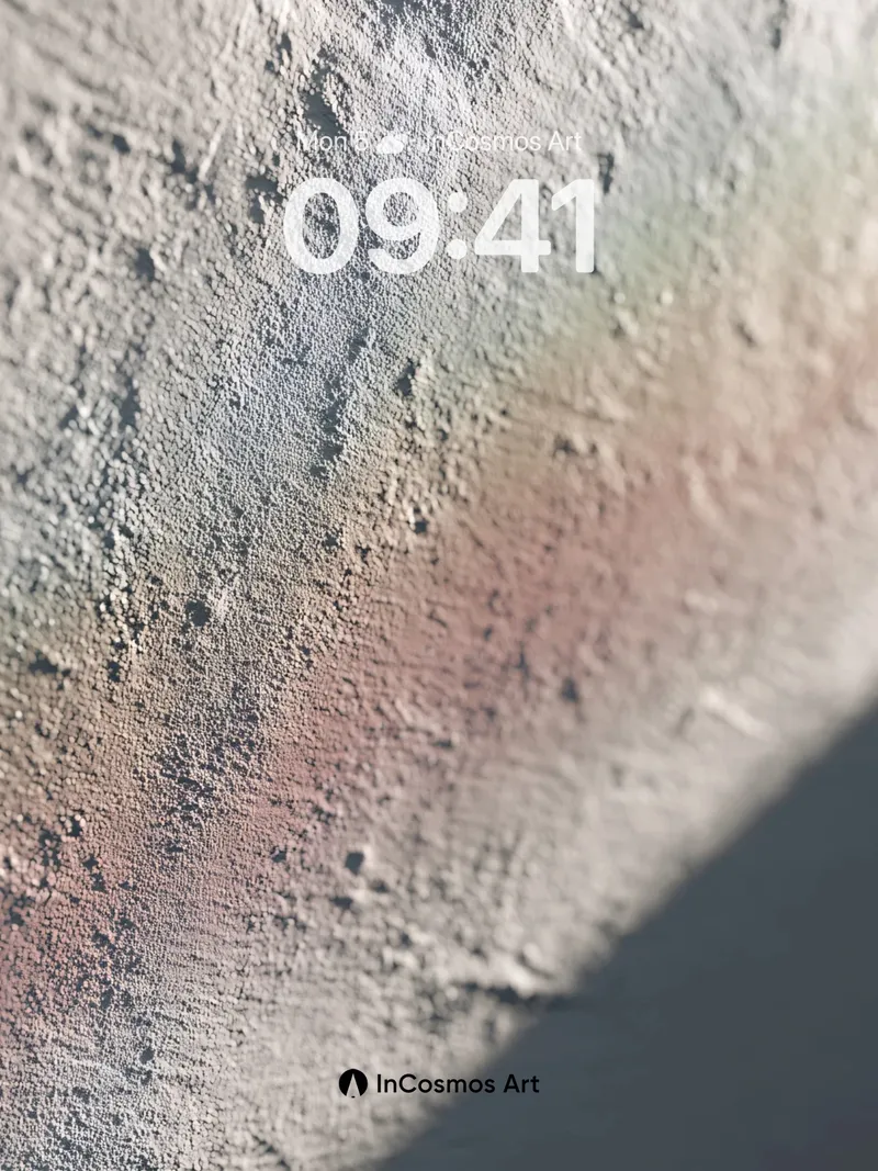 Whispering Stone Wallpaper with Rainbow Dust