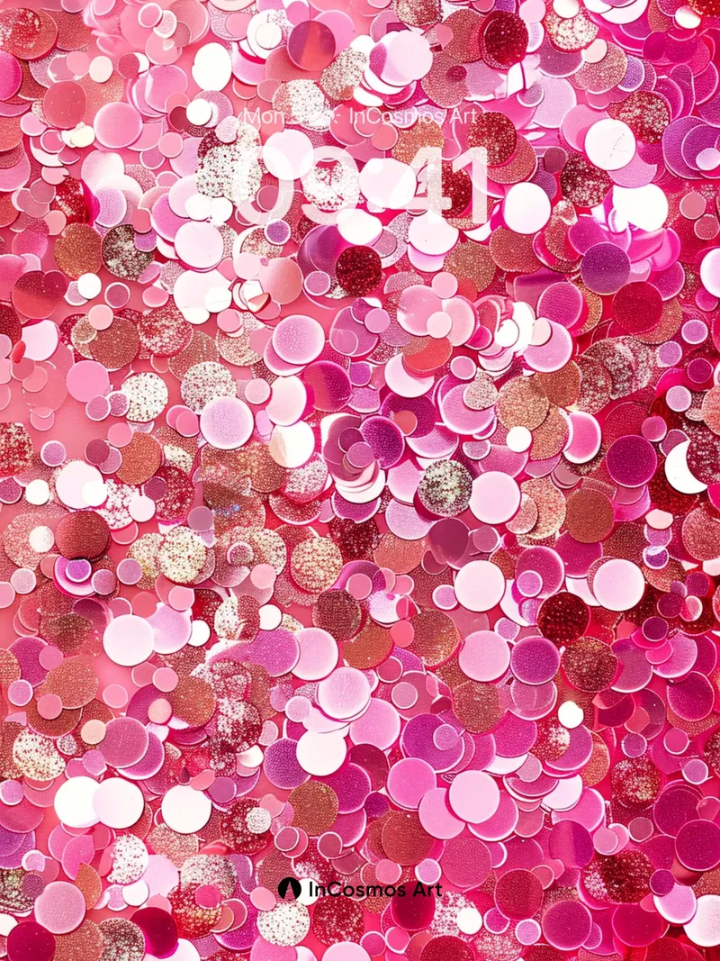 Gleaming Confetti Wallpaper with Shimmering Circles