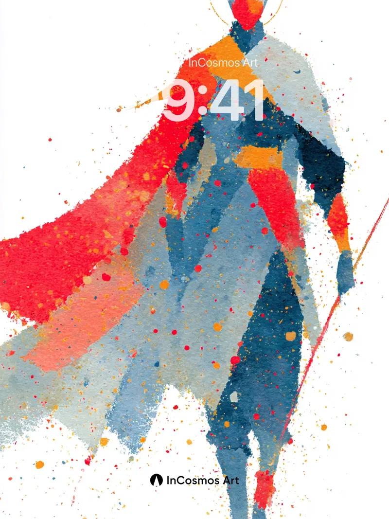 Sacred Silence Wallpaper with Painted Light