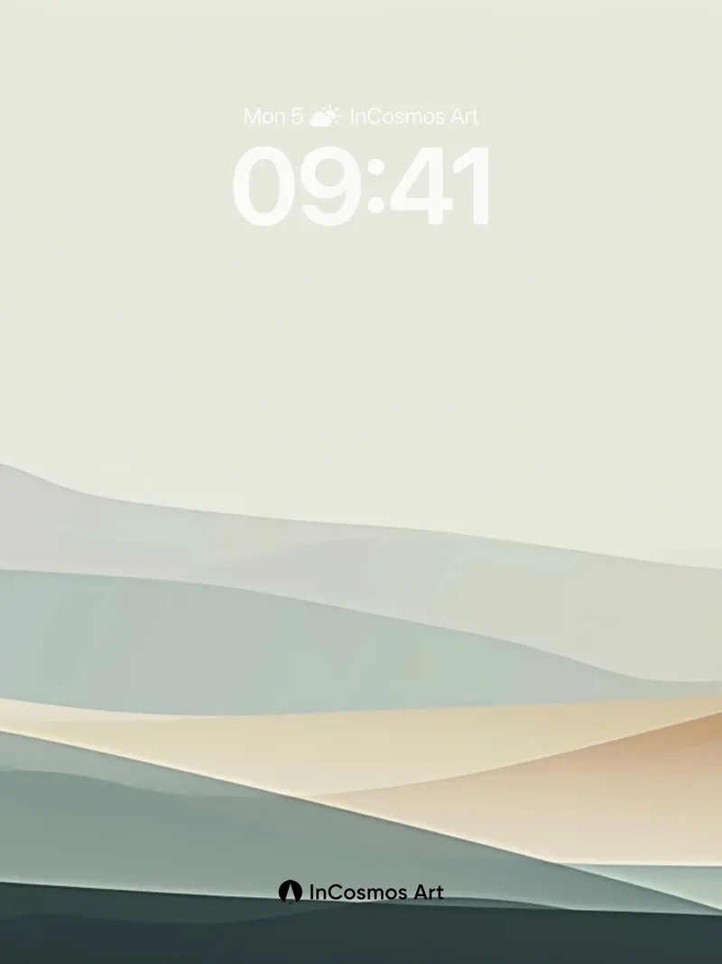 Serenity Ridge Wallpaper with Soft Hues