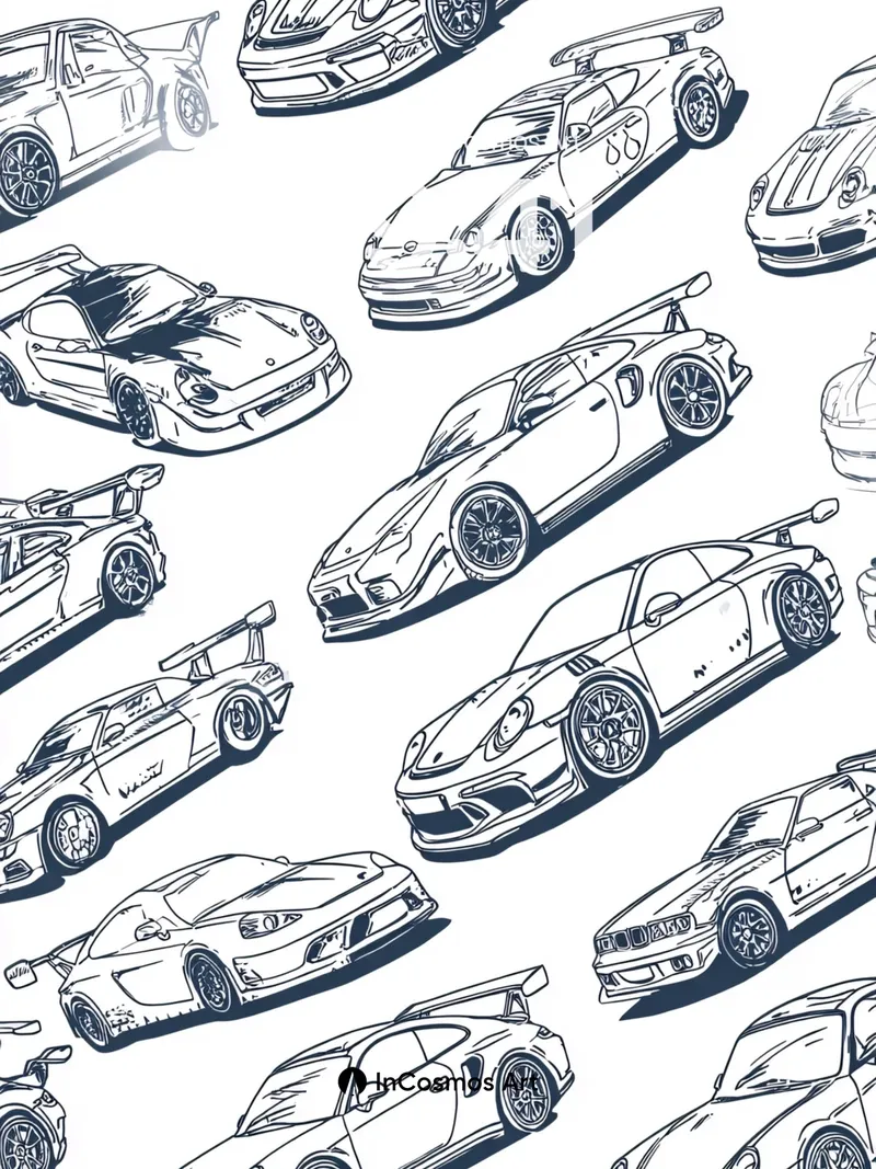 Steel Whispers Wallpaper with Racing Lines