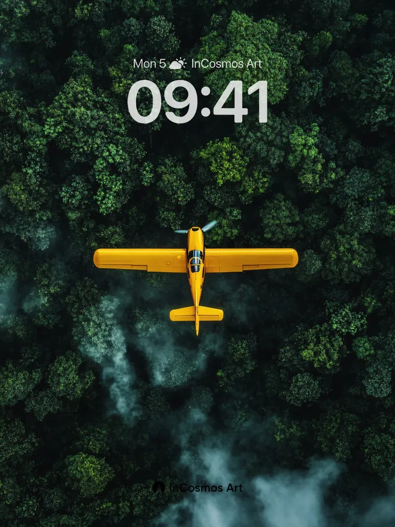 Golden Flight Wallpaper Over Canopy Veil