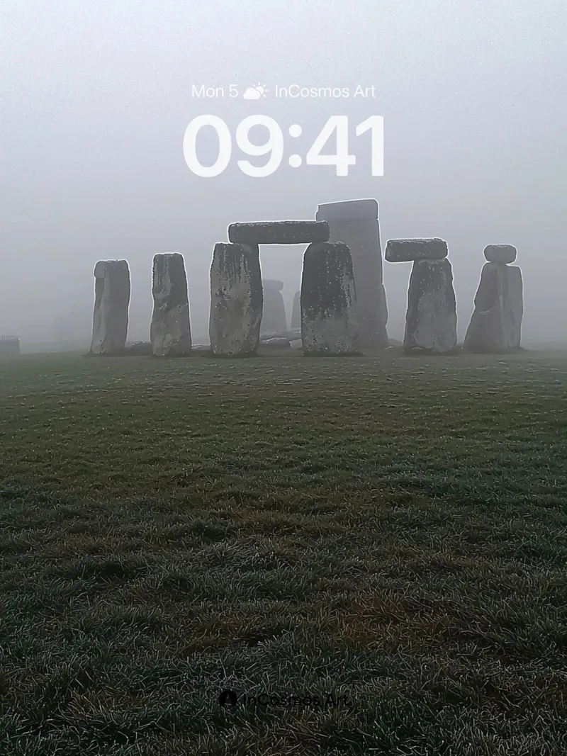 Misty Stonehenge Wallpaper with Ancient Whispers