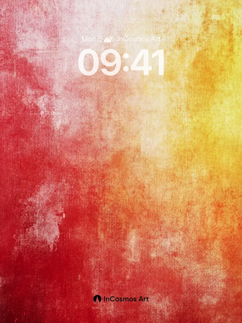 Crimson Hush Wallpaper with Golden Fade