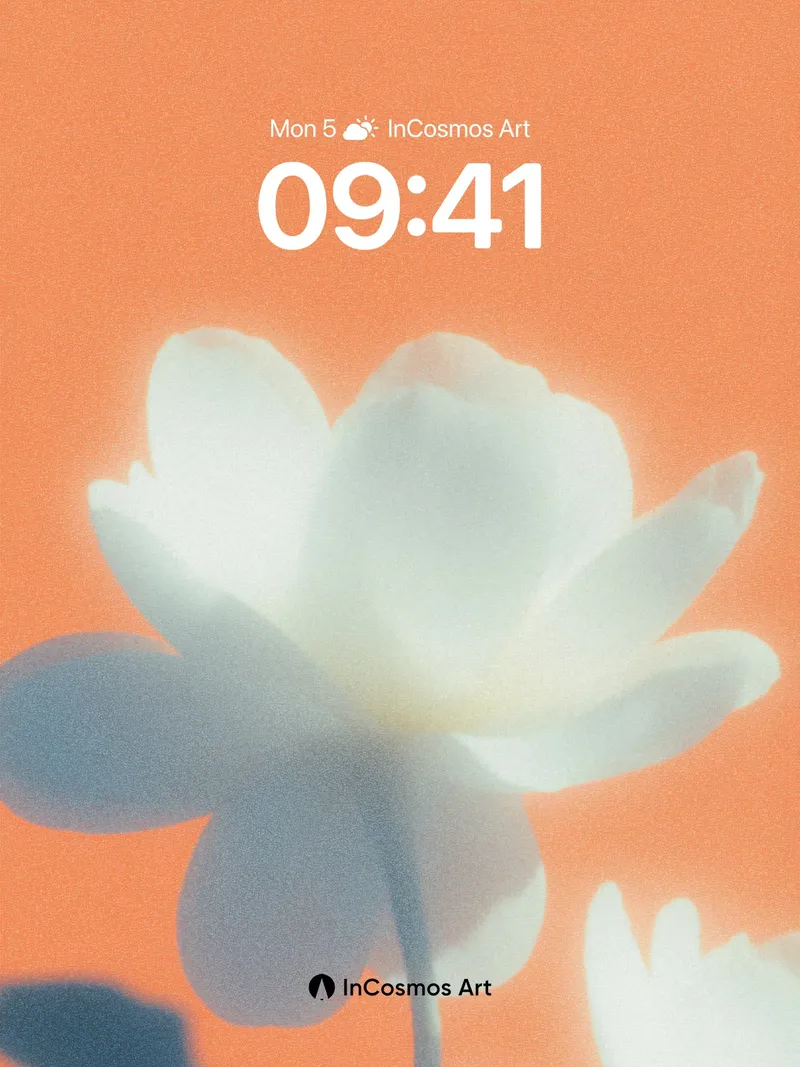 Serene Bloom Wallpaper with Soft Light Haze