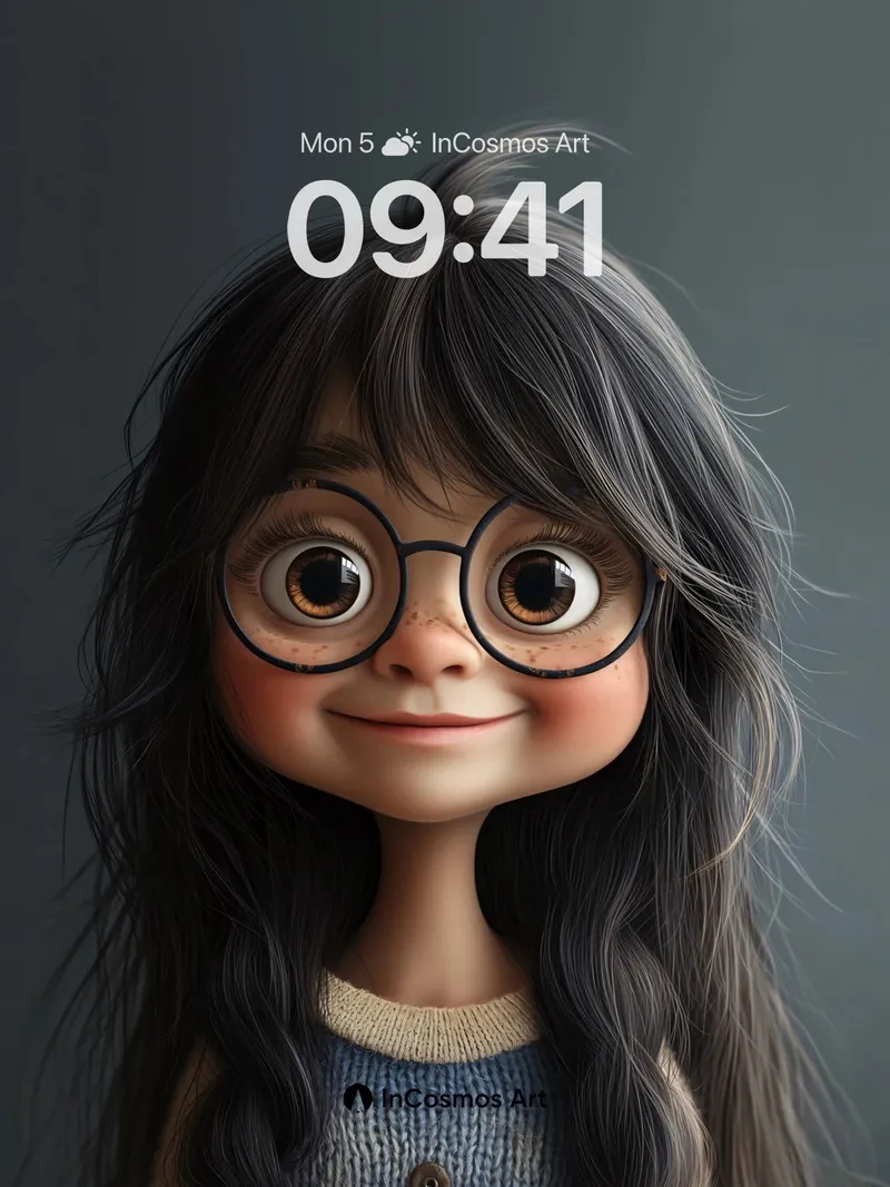 Whimsical Gaze Wallpaper with Soft Light