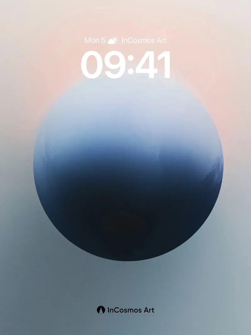 Serene Orb Wallpaper with Ethereal Haze