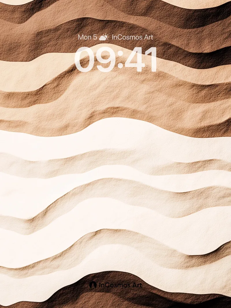 Sandy Mirage Wallpaper with Flowing Dunes