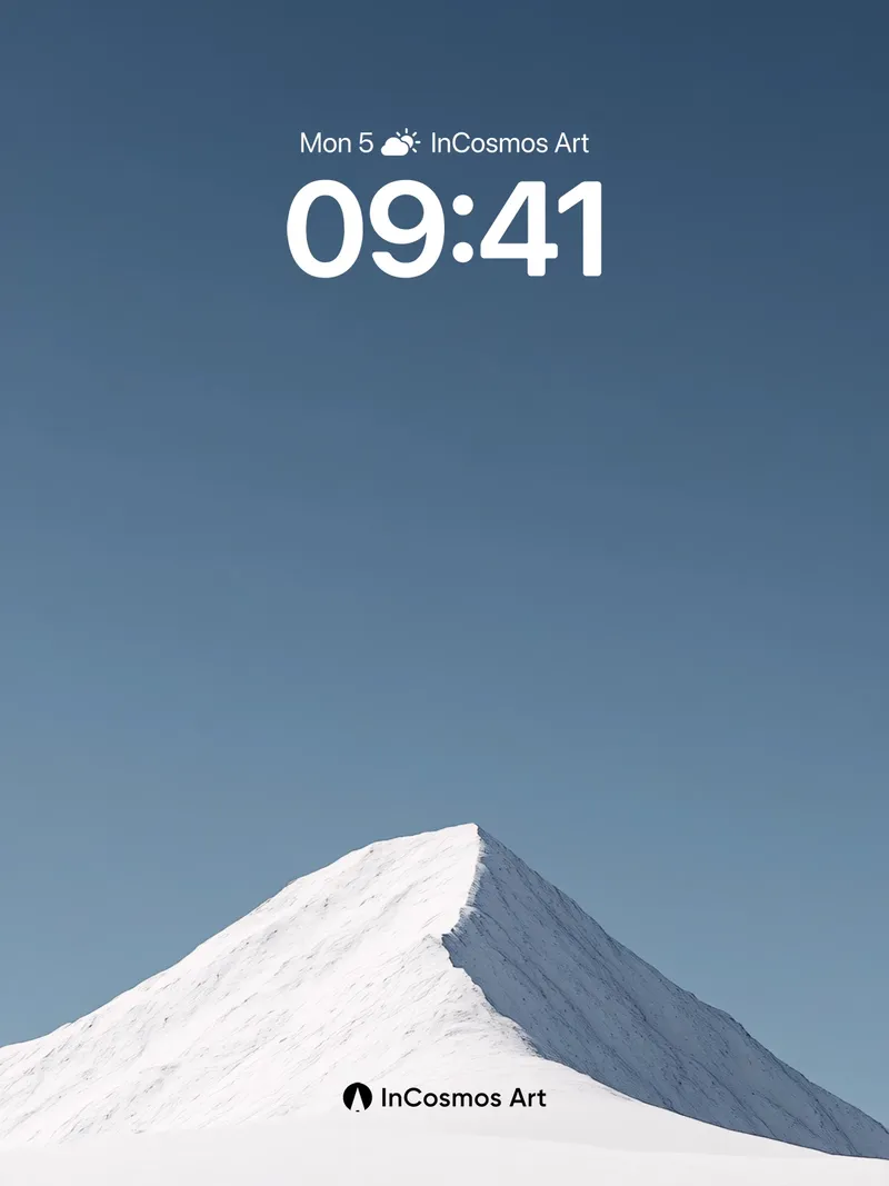 Serenity Peak Wallpaper with Frozen Light