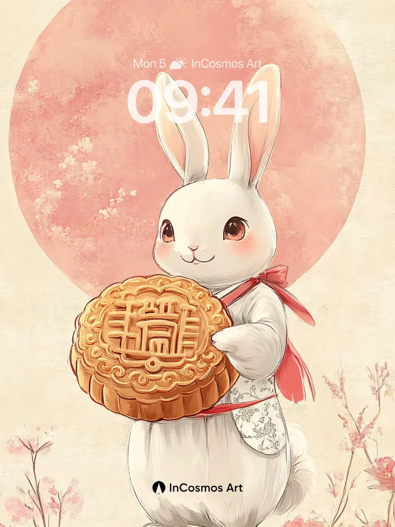 Lunar Hare Wallpaper with Moonlit Crispness
