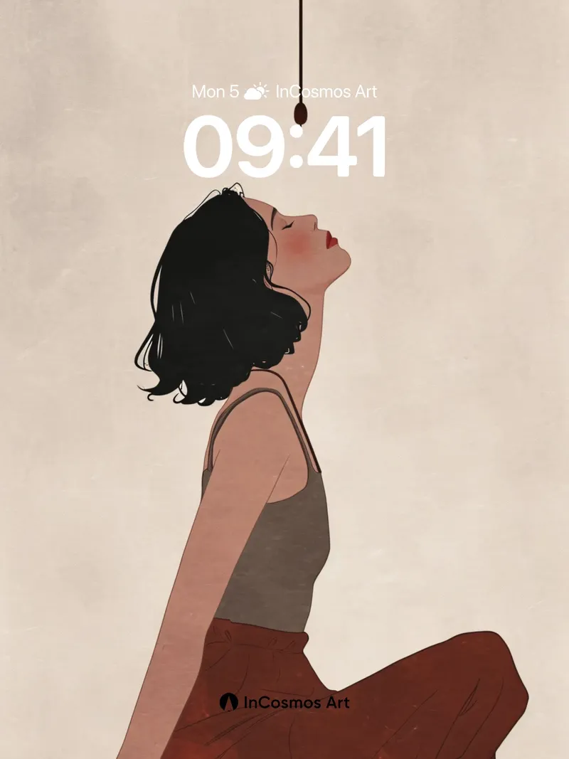 Serenity Pendulum Wallpaper with Breath of Stillness