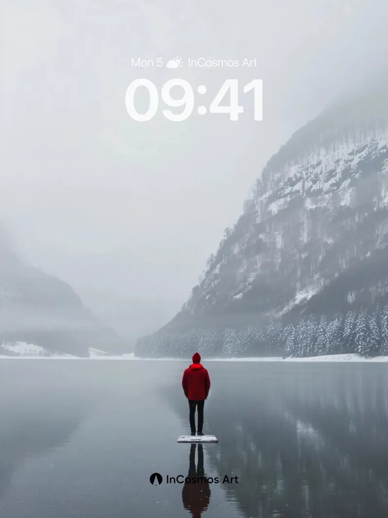 Serenity Reflection Wallpaper with Mountain Hush