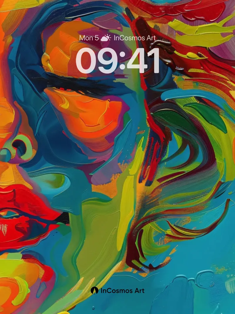 Chromatic Reverie Wallpaper with Living Brushstrokes