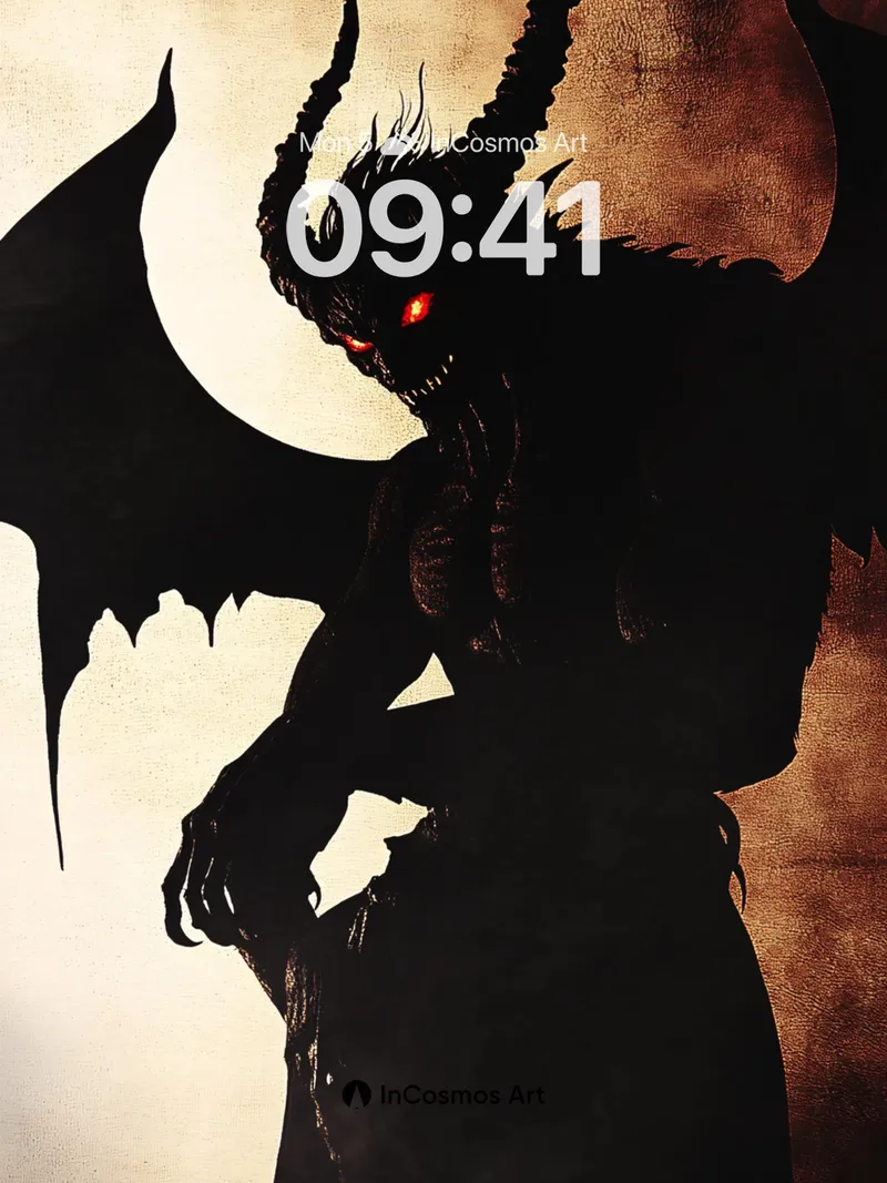 Shadow Serpent Wallpaper with Crimson Eyes