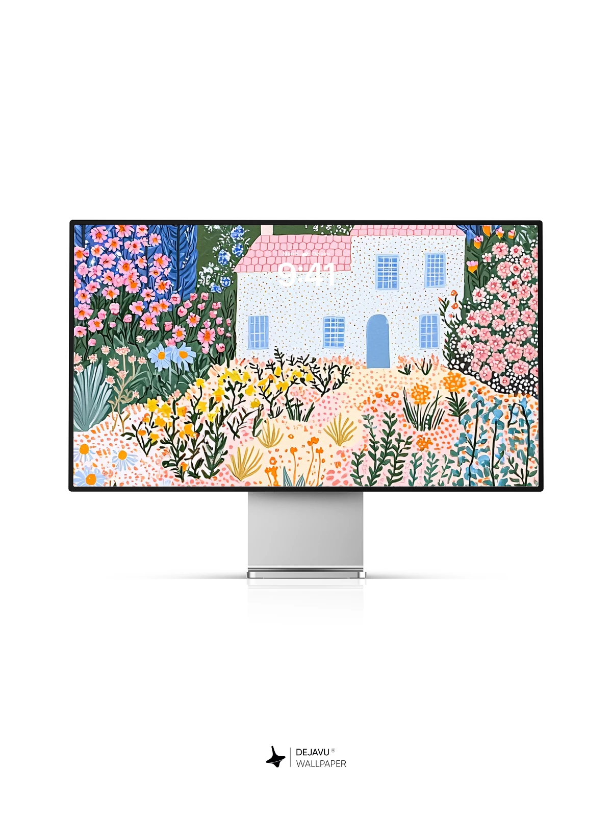 Whimsical Floral Cottage Wallpaper 8K for iPhone and Android