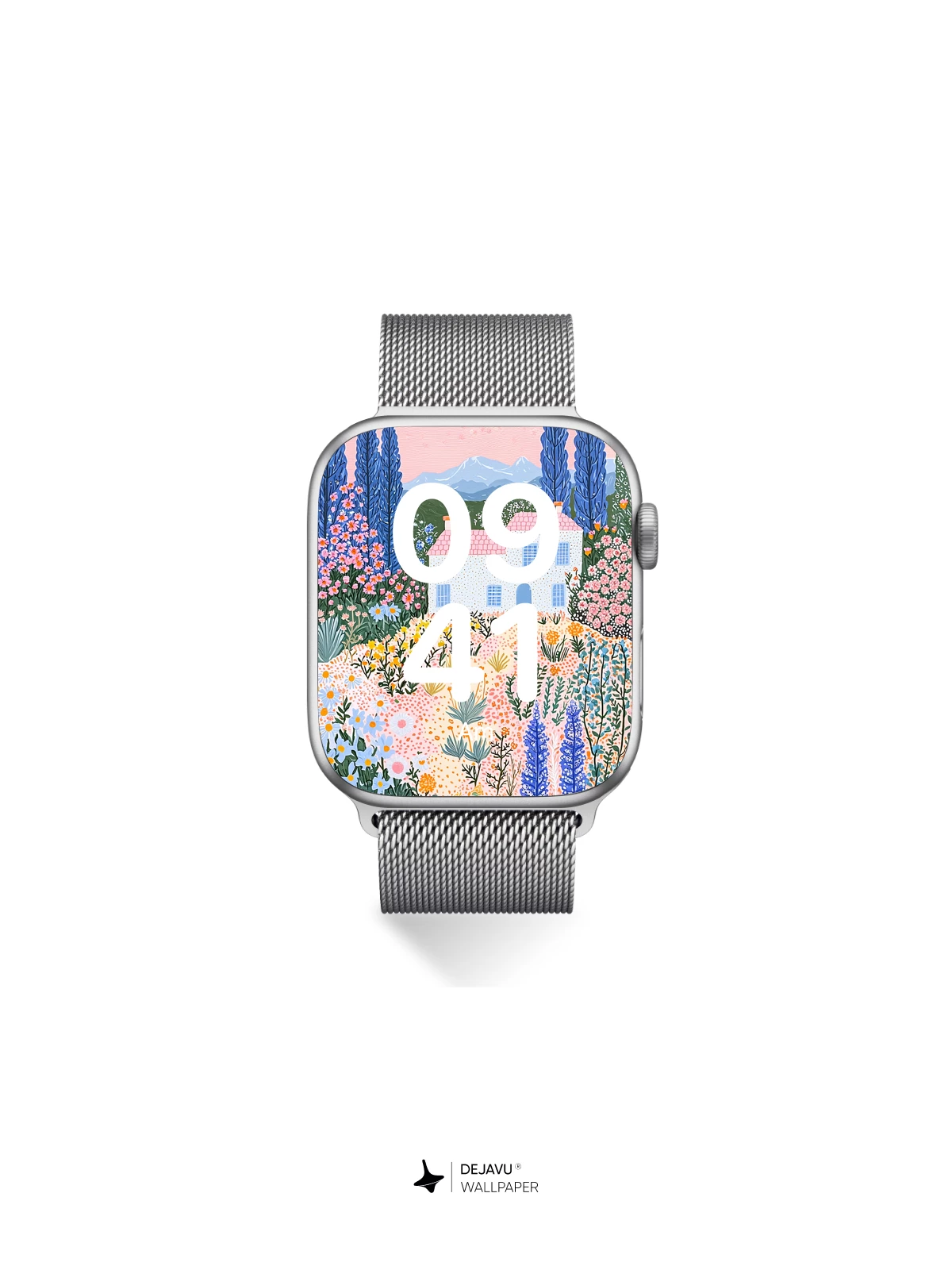 Whimsical Floral Cottage Wallpaper 8K for iPhone and Android