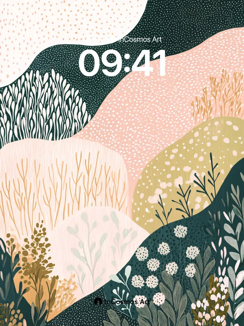 Whispering Forest Wallpaper with Dotted Canopy