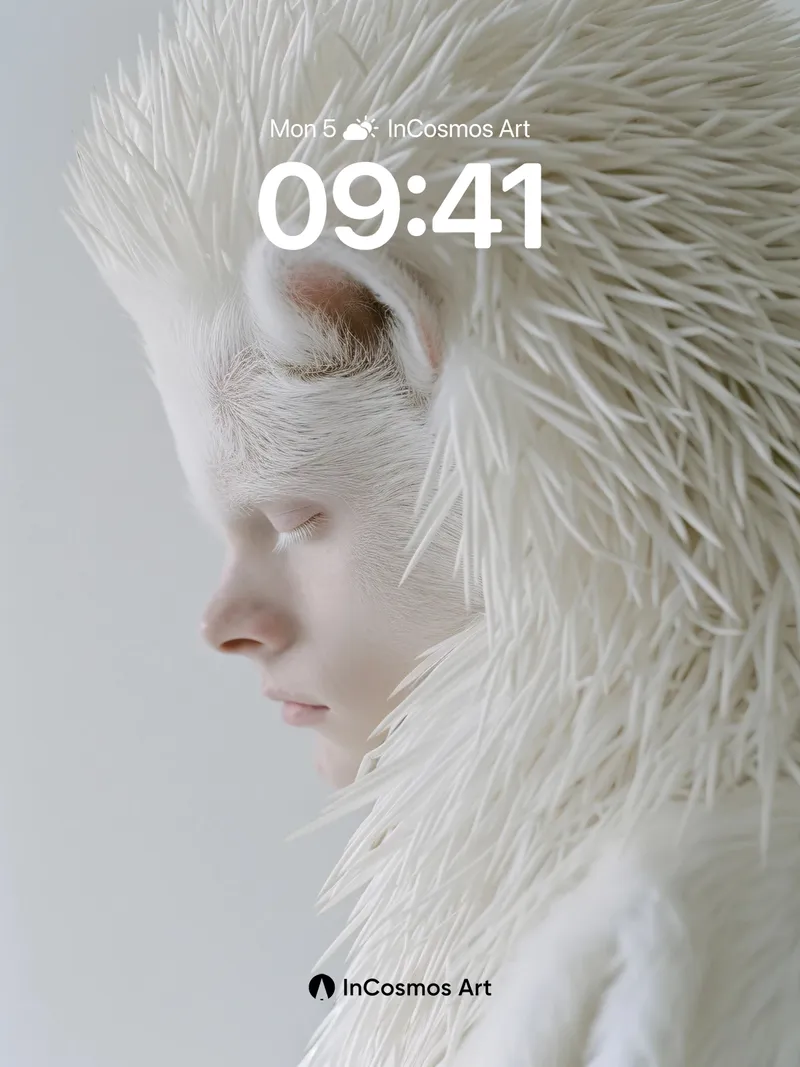 Silent Porcupine Wallpaper with Breathable Light