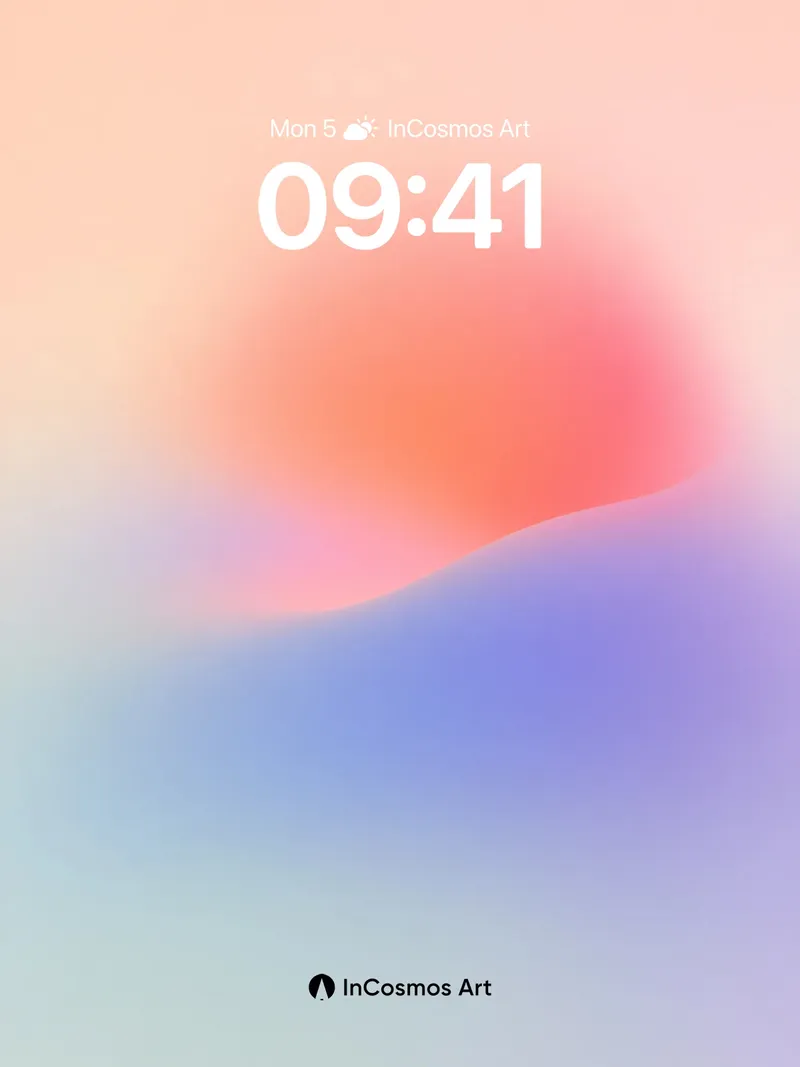 Serenity Gradient Wallpaper with Ethereal Hues