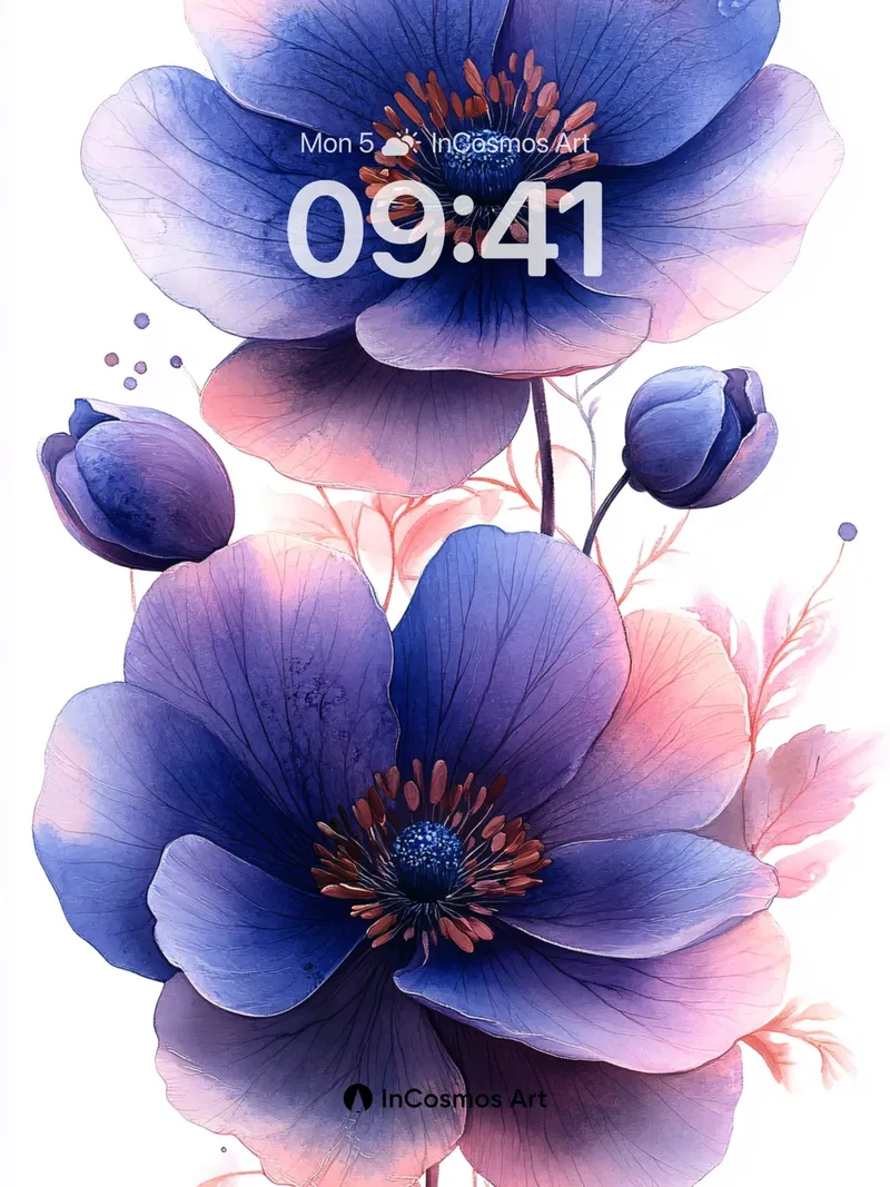 Luminous Petal Wallpaper with Ethereal Hues