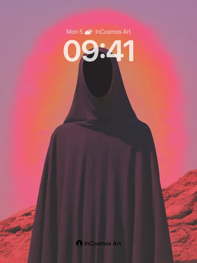 Silent Cloak Wallpaper with Cosmic Halo