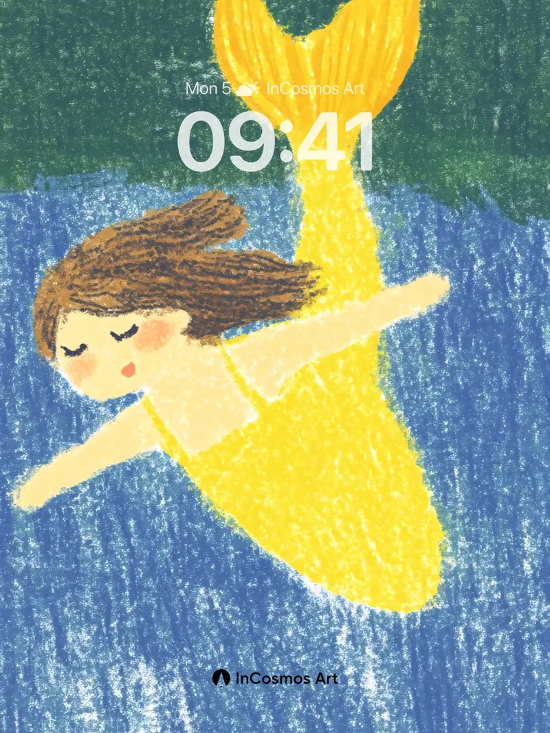 Golden Current Wallpaper with Whispering Waves