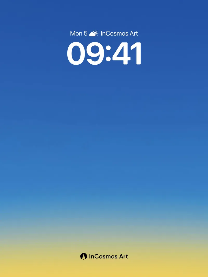 Skyward Gradient Wallpaper with Horizon Hush