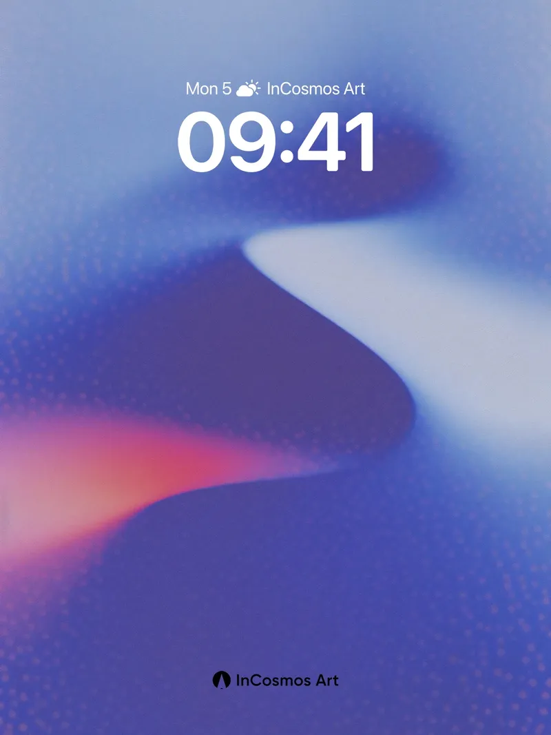 Luminous Drift Wallpaper with Subtle Holographic Veins