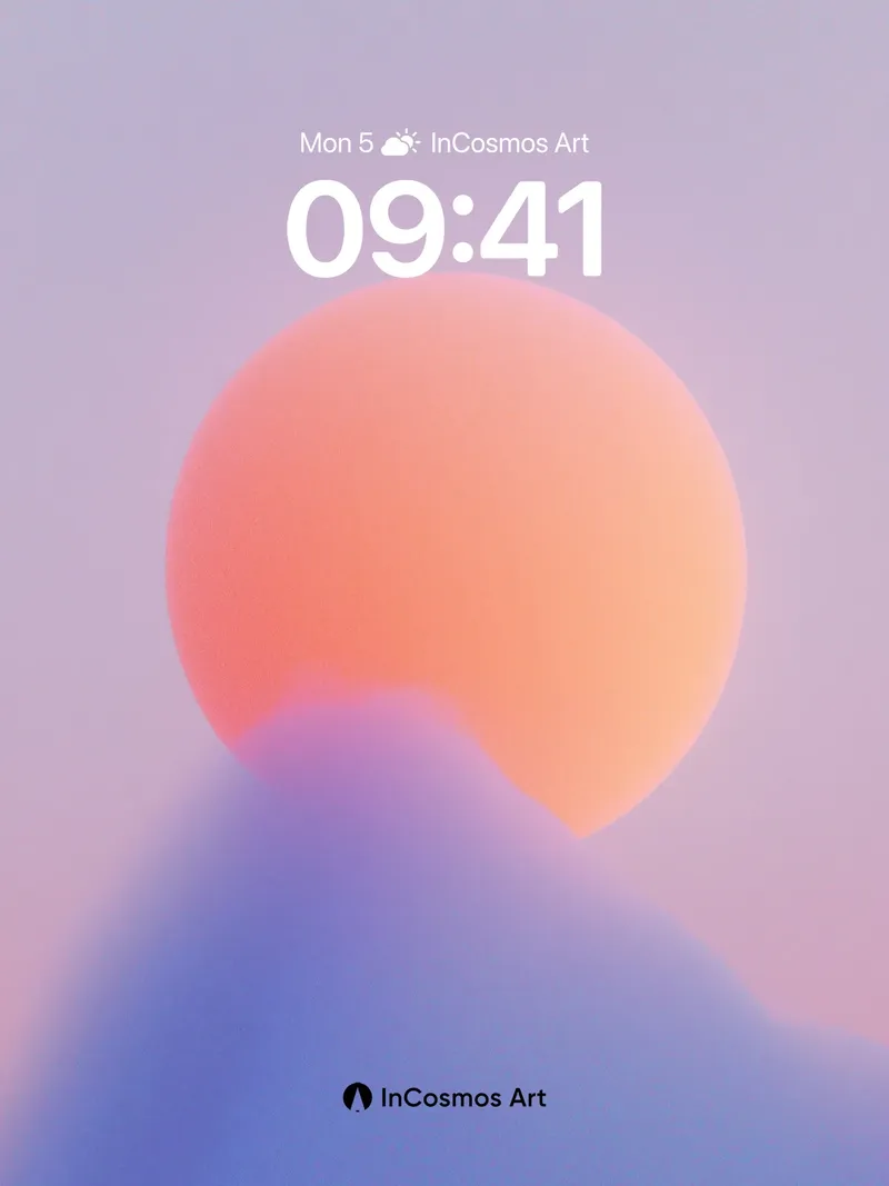 Serenity Horizon Wallpaper with Soft Gradient Light