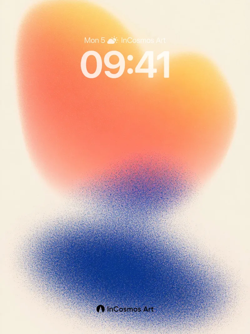 Warm Pulse Wallpaper with Shadowed Depth