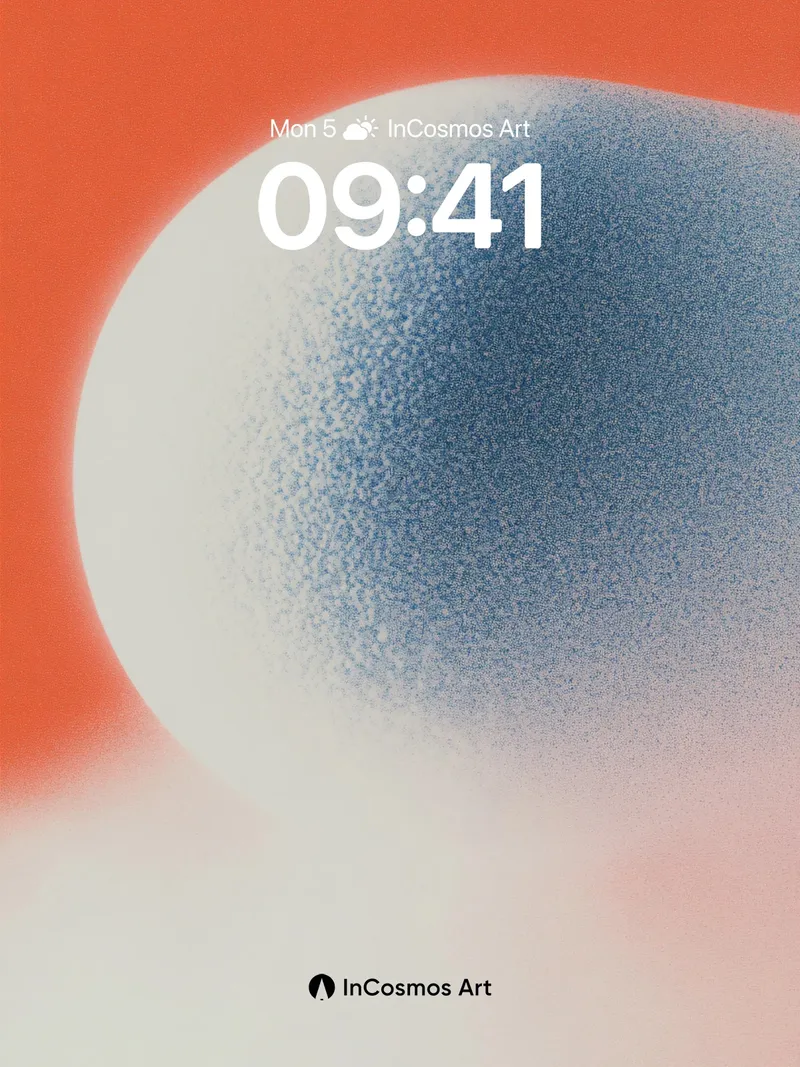Serenity Sphere Wallpaper with Hazy Gradient