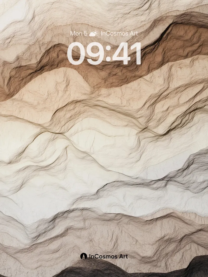Sediment Hush Wallpaper with Ghost Lines