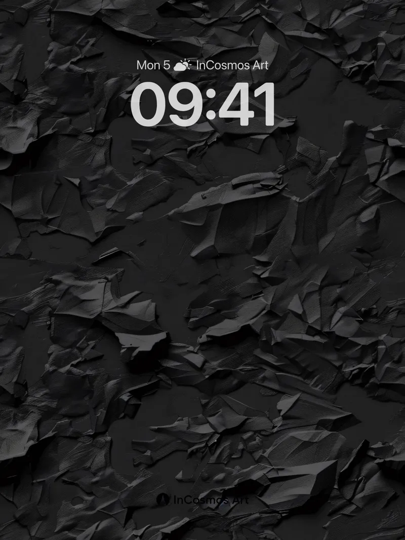 Shadowed Crumple Wallpaper with Tactile Depth