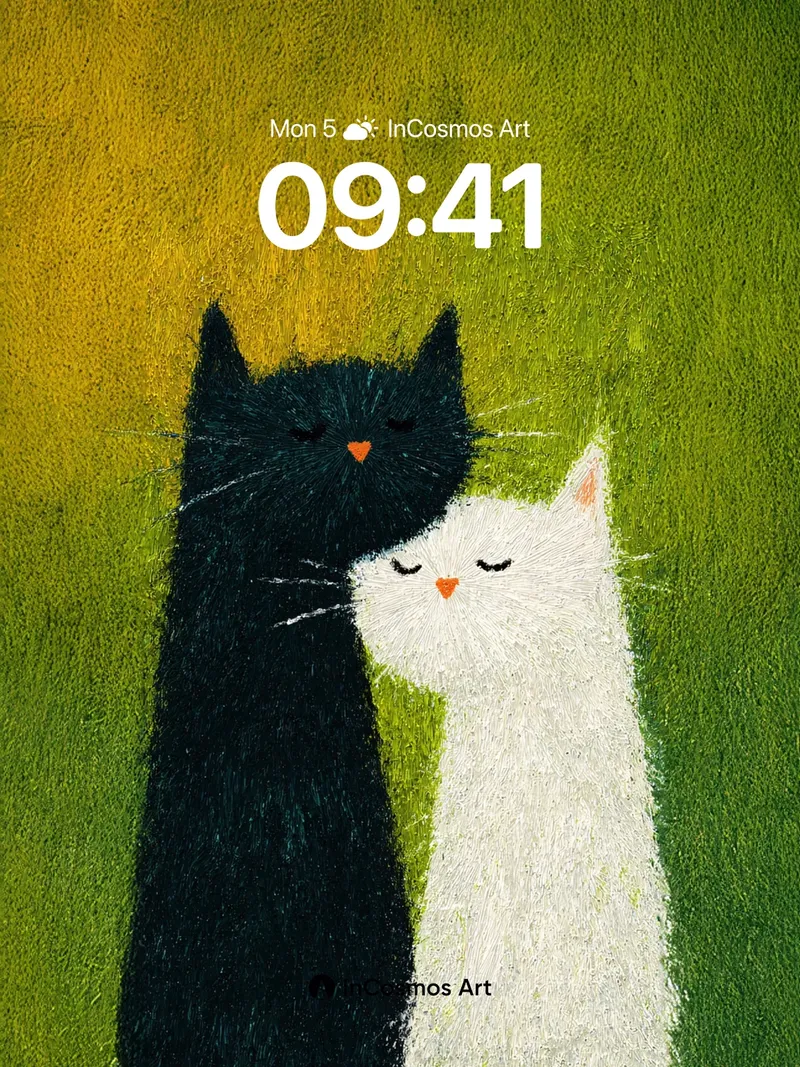 Serenity Embrace Wallpaper with Felted Whispers