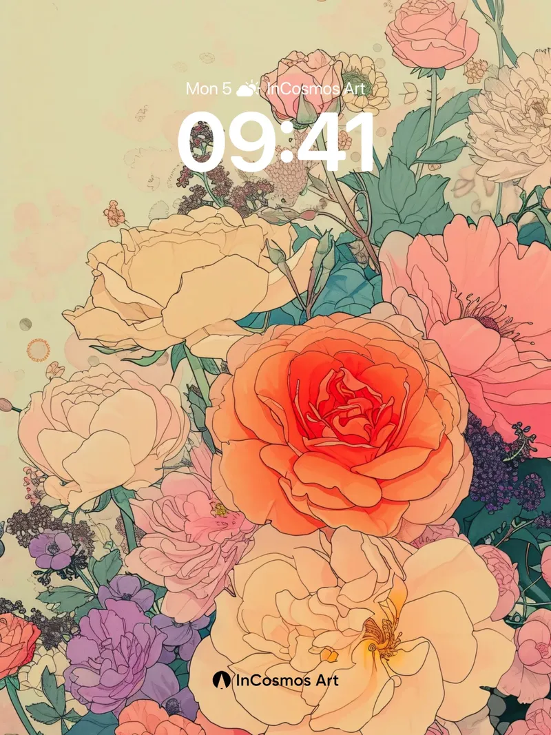 Velvet Bloom Wallpaper with Whispering Petals