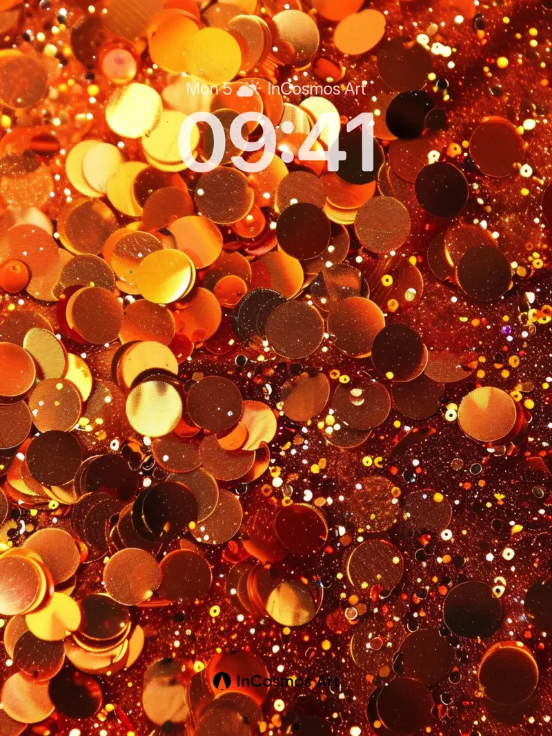 Golden Mirage Wallpaper with Shimmering Depth